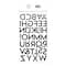 12 Packs: 86 ct. (1,032) Black Glitter Block Alphabet Stickers by Recollections™